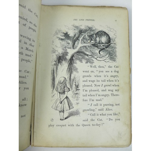 174 - An early 1867 edition of 'Alice's Adventures in Wonderland', Eighth Thousand, fourth edition, with f... 