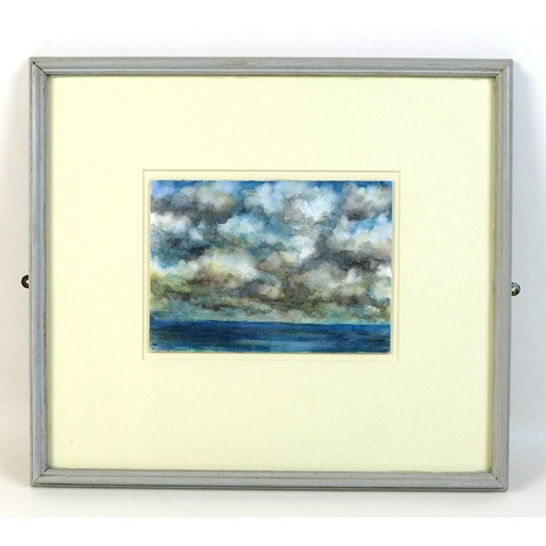 189 - SH (British, 20th century): 'Cloudscape', a marine cloudscape watercolour, entered into the Royal Ac... 