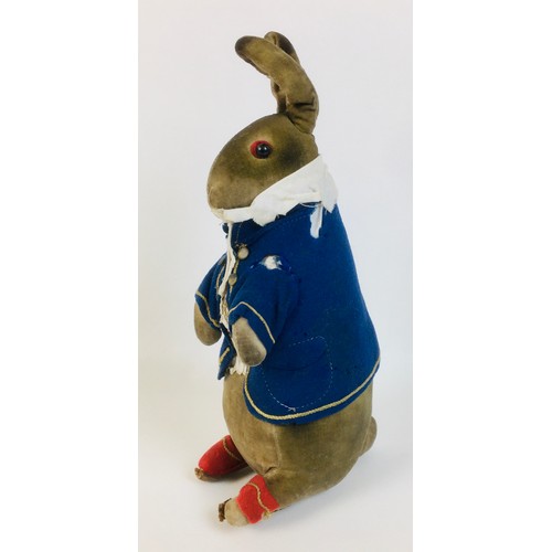168 - An early 20th century Steiff soft toy of Beatrix Potter's Peter Rabbit, with a white shirt underneat... 