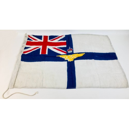 131 - A WWI 1918 RAF flag, stamped '1918', 'Boston' '18 x 34' and with Air Ministry mark,  and Boston mark... 