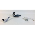 Two Royal Copenhagen porcelain wild birds, a Grebe, 3263, and a Seagull, 1468, together with a Lladr... 