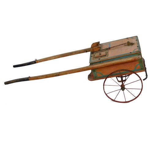 200 - An early 19th century wooden dog / goat cart, originally from Uffington Hall, gifted to the vendor's... 