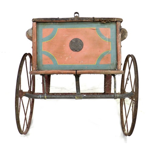 200 - An early 19th century wooden dog / goat cart, originally from Uffington Hall, gifted to the vendor's... 