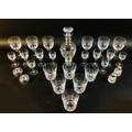 A collection of late 20th century Stuart crystal style cut glass ware, believed to be part of the Pr... 