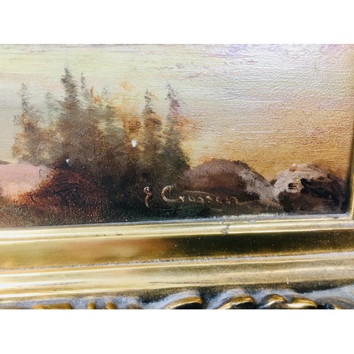 191 - Continental School early 20th century, three mountainous landscape oil on board paintings, comprisin... 