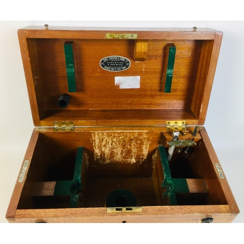 78 - A Cooke, Troughton & Simms theodolite, No 18917, in mahogany storage case.