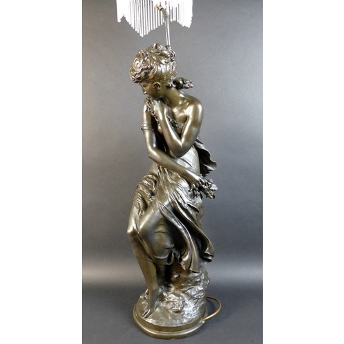 96 - After Mathurin Moreau (French, 1822-1912): an early to mid 20th century reconstituted bronze figure ... 