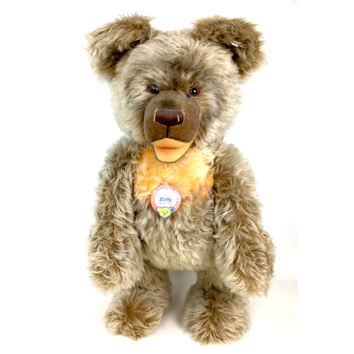 165 - A limited edition Steiff 1953 Zotty bear, 75cm tall, with certificate numbered 724/1500, and origina... 