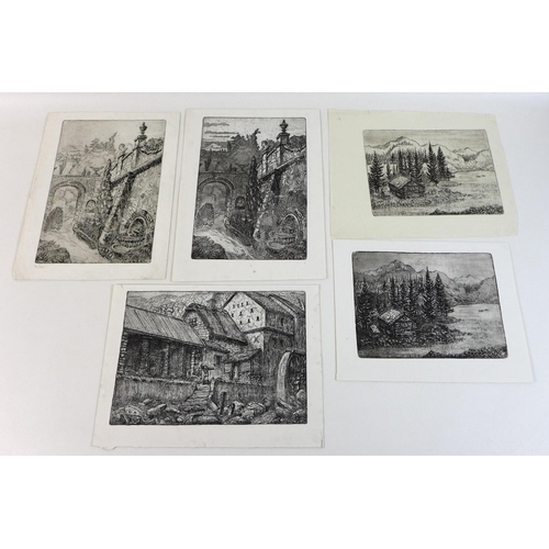 190 - Hugh Stanley White (British, 1904-1984): a collection of engravings, all unframed, comprising four s... 