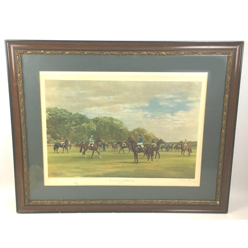 191 - After Madeline Selfe (1910-2005): two limited edition horse racing prints, 'The 200th Derby' and '20... 