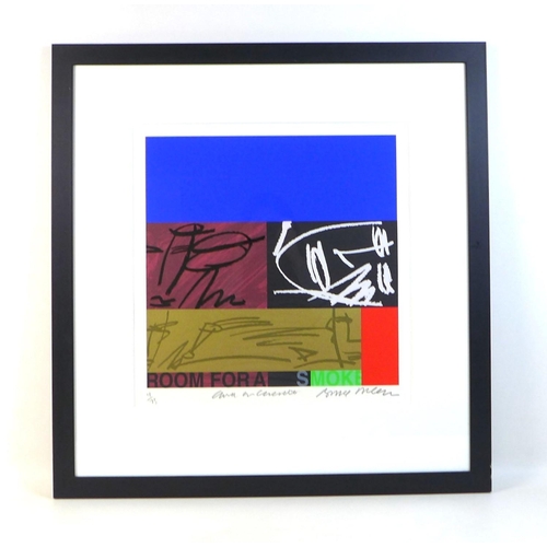 200 - Bruce Mclean (Scottish, b. 1944): 'Cava on Concrete', limited edition screenprint, 9/75, signed, num... 