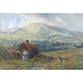 Sydney Paul Goodwin (British, 1867-1944): 'Haymaking in the Welsh Hills', signed in red lower right,... 