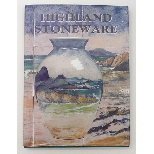 26 - A large Highland Stoneware tile panel, by David Grant, made up of several tiles depicting a highland... 