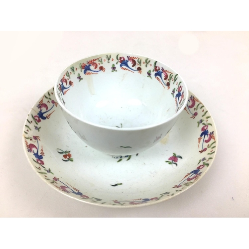69 - A collection of 18th century and later English porcelain, comprising two tea bowls with saucers, a B... 