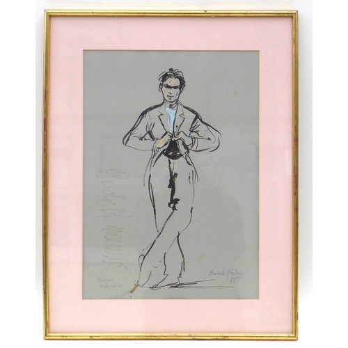 262 - Charlotte Fawley (British, 20th century): 'Nureyev, Miss Julie', signed by Rudolf Nureyev, signed an... 