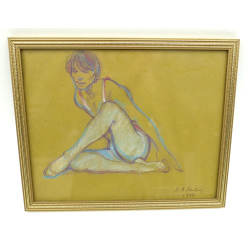 261 - Charlotte Fawley (British, 20th century): Four small studies of Rudolf Nureyev, two signed by Rudolf... 