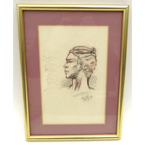 261 - Charlotte Fawley (British, 20th century): Four small studies of Rudolf Nureyev, two signed by Rudolf... 