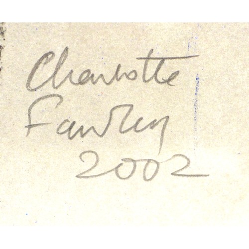 254 - Charlotte Fawley (British, 20th century): 'Pavarotti in Tosca, Covent Garden 2002', signed in blue p... 