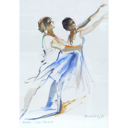 249 - Charlotte Fawley (British, 20th century): three ballet duet studies, one other featuring and signed ... 