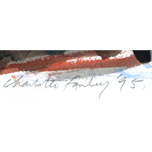 239 - Charlotte Fawley (British, 20th century): 'Cindarella, Lindsay Kemp Co.', watercolour, signed and de... 