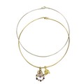 A group of gold jewellery, comprising a 9ct gold choker, 13.6g, an 18ct gold dolphin pendant, 2g, an... 