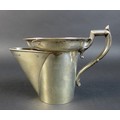 A Edward VII silver shaving mug, with shaped foliate clasped handle, John Round & Son Ltd (Joseph Ri... 