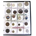A collection of medallions and bank notes, including a Vatican silver medal, silver fob, sports meda... 