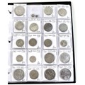 A collection of British coins, including 1893 crown, 1887 double florin 1916 florin, Queen Victoria ... 
