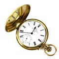 A Victorian Dent 18ct gold cased full hunter pocket watch, number 40790, keyless wind, the white ena... 