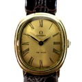 A vintage Omega De Ville steel and gold plated lady's wristwatch, circa 1975, ref. 511.0743, the ova... 