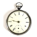 A William IV silver cased pocket watch, the verge escapement not named but numbered 8572, case Londo... 