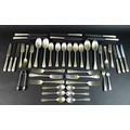A canteen of Victorian and later silver flatware, comprising a collection of old English beaded patt... 