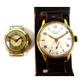 A 9ct gold lady's watch head, with Arabic dial, 10g gross, together with a vintage Service Court 'Of... 