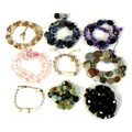 A collection of seven Lola Rose necklaces and two bracelets, all formed from semi-precious stones, i... 