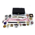A collection of wristwatches and costume jewellery, including a Continental, a Pulsar Kinetic and la... 