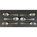 A set of six George V silver Jubilee teaspoons, terminals engraved 'AD 1910-35', Northern Goldsmiths... 