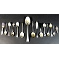 A collection of English, American and Danish silver spoons, including a George III silver table spoo... 