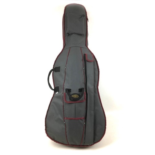 130 - A Stentor half size cello, together with bow and soft case.