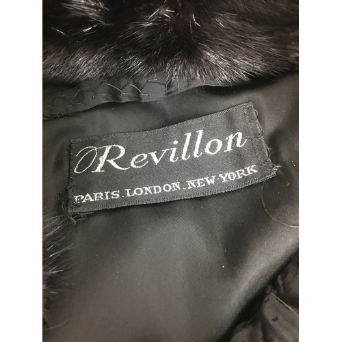 127 - Three vintage fur coats, including a full length coat by Revillon, and two fur jackets, with one by ... 