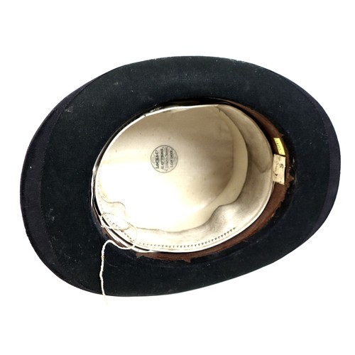 124 - A Lock & Co silk top hat, size approximately 7 1/4, internally, 20.5cm (8”) front to back, 16.5cm (6... 