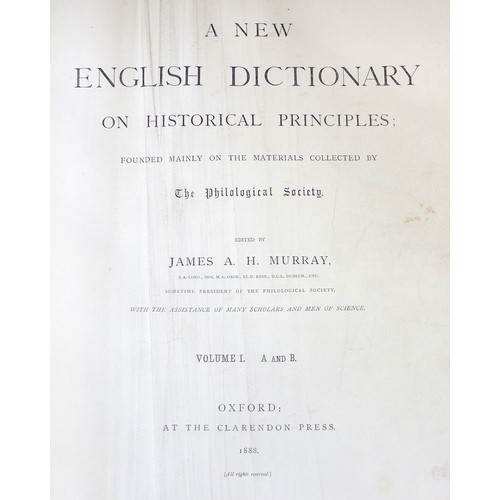 145 - A New English Dictionary on Historical Principles, founded mainly on the materials collected by The ... 