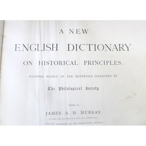 145 - A New English Dictionary on Historical Principles, founded mainly on the materials collected by The ... 