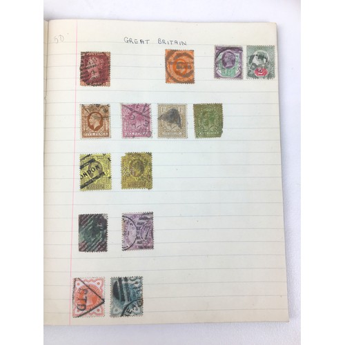 140 - A collection of British stamps, including eight albums of various sizes of stamps, including one old... 