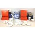 A collection of ceramics, including a large Spode 'Italian' pattern kettle, 33 by 22 by 32cm high, a... 