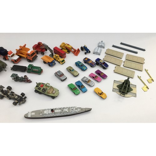 148 - A collection of over thirty Dinky and Matchbox die-cast model military and other vehicles for renova... 