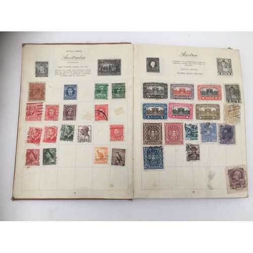 141 - A collection of stamps, lewd humour postcards and first day covers, including a small album with int... 