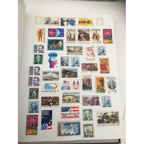 141 - A collection of stamps, lewd humour postcards and first day covers, including a small album with int... 