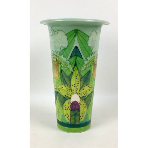 68 - A Dennis Chinaworks 'Bearded Iris' pattern vase with flared rim, designed by Sally Tuffin, maker's m... 