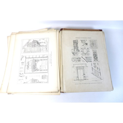 196 - A group of six A3 folios of Classic Architecture prints and plans, comprising 'Architecture of the R... 