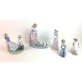 Five Nao by Lladro porcelain figurines, comprising 